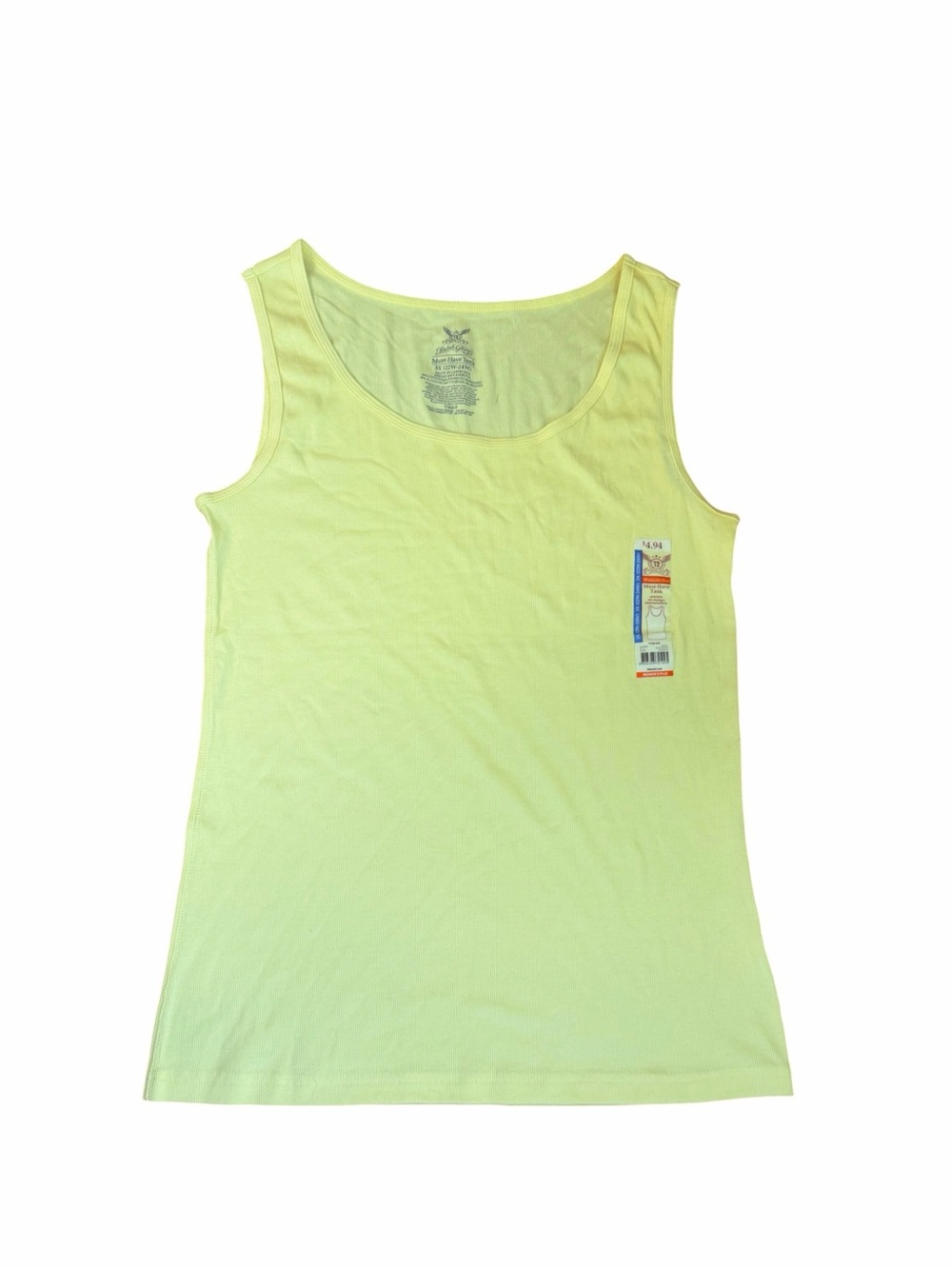 Faded Glory Yellow Tank Top